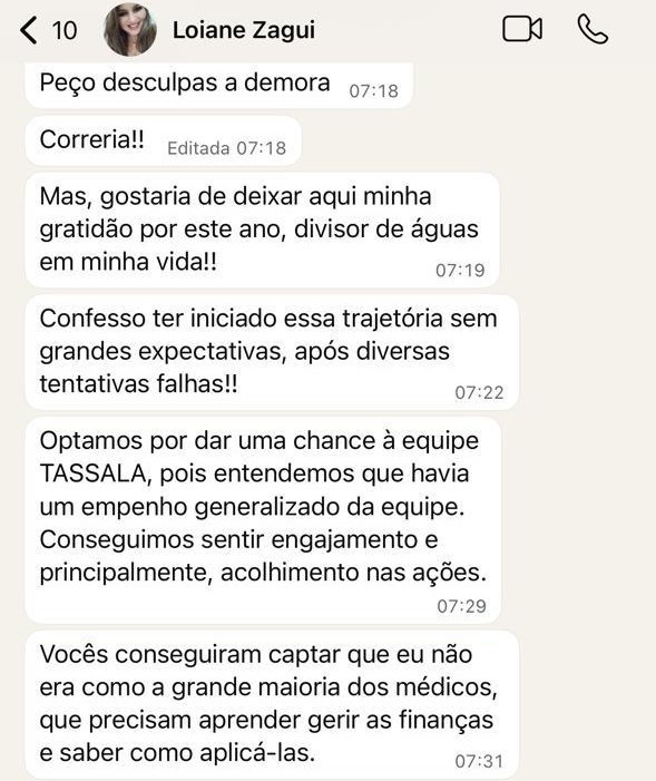 Print Loiane Zagui - divisor de águas